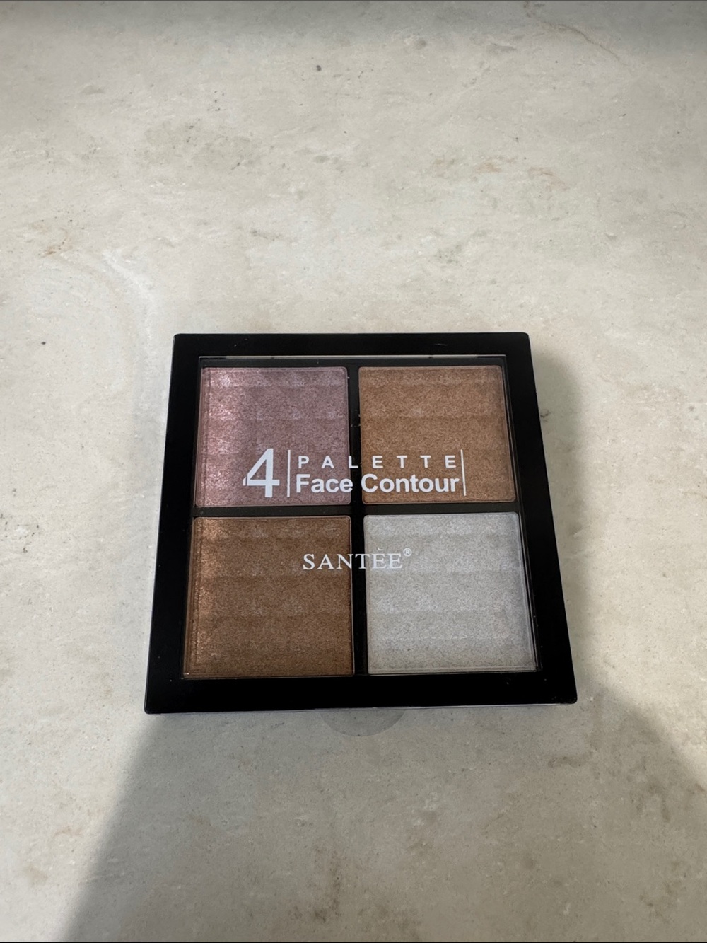 Santee 4-Color Face Contour Palette - Rose, Bronze, Brown, Silver